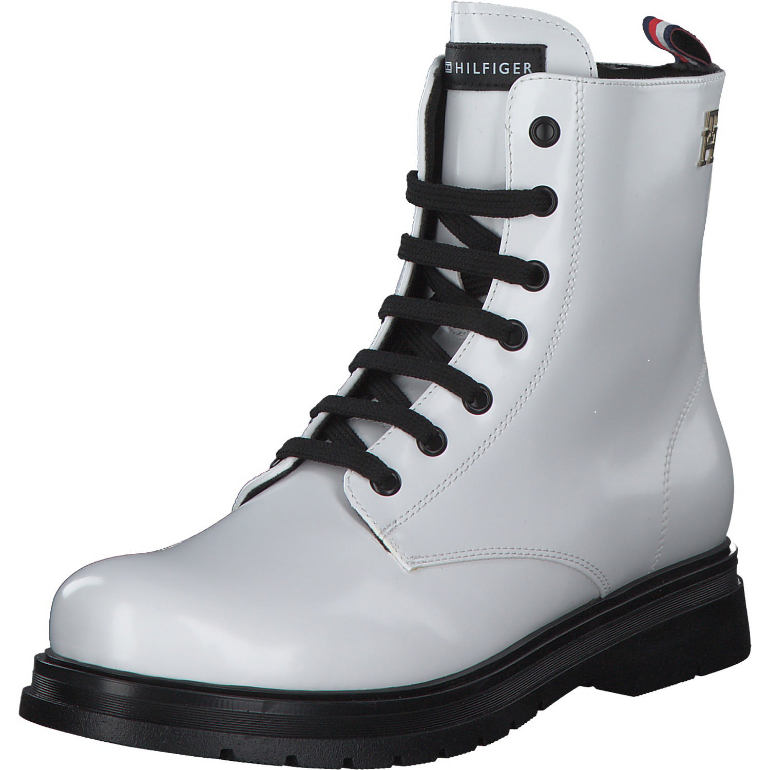 Tommy Hilfiger T4A5-32411, Schnürstiefeletten, Kinder, white