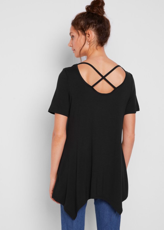 Zipfel Longshirt, kurzarm