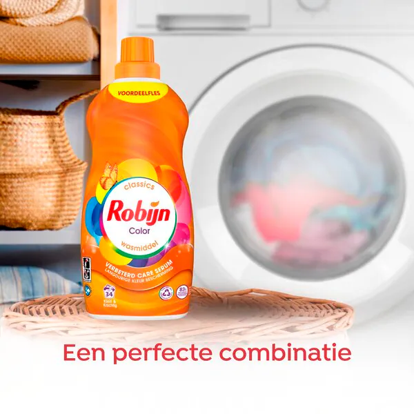 Robijn Classics Small & Powerful Color Original Liquid Detergent 2 x 1190ml, 78 washes