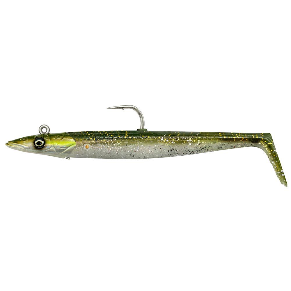 Savage Gear Sandeel V2 soft lure, 12cm, 22g (2 bodies + 1 jig head)