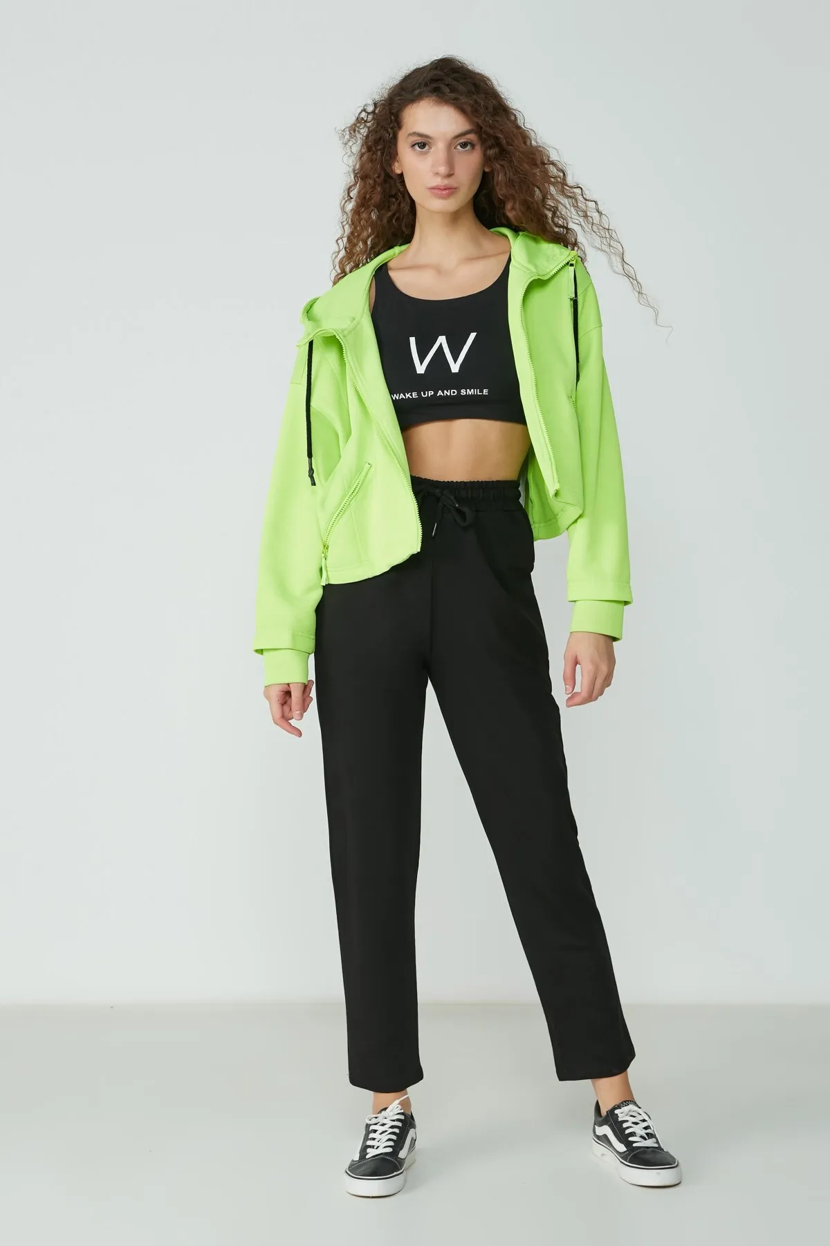 C&City  Jogginghose mit geradem Bein 733 Schwarz