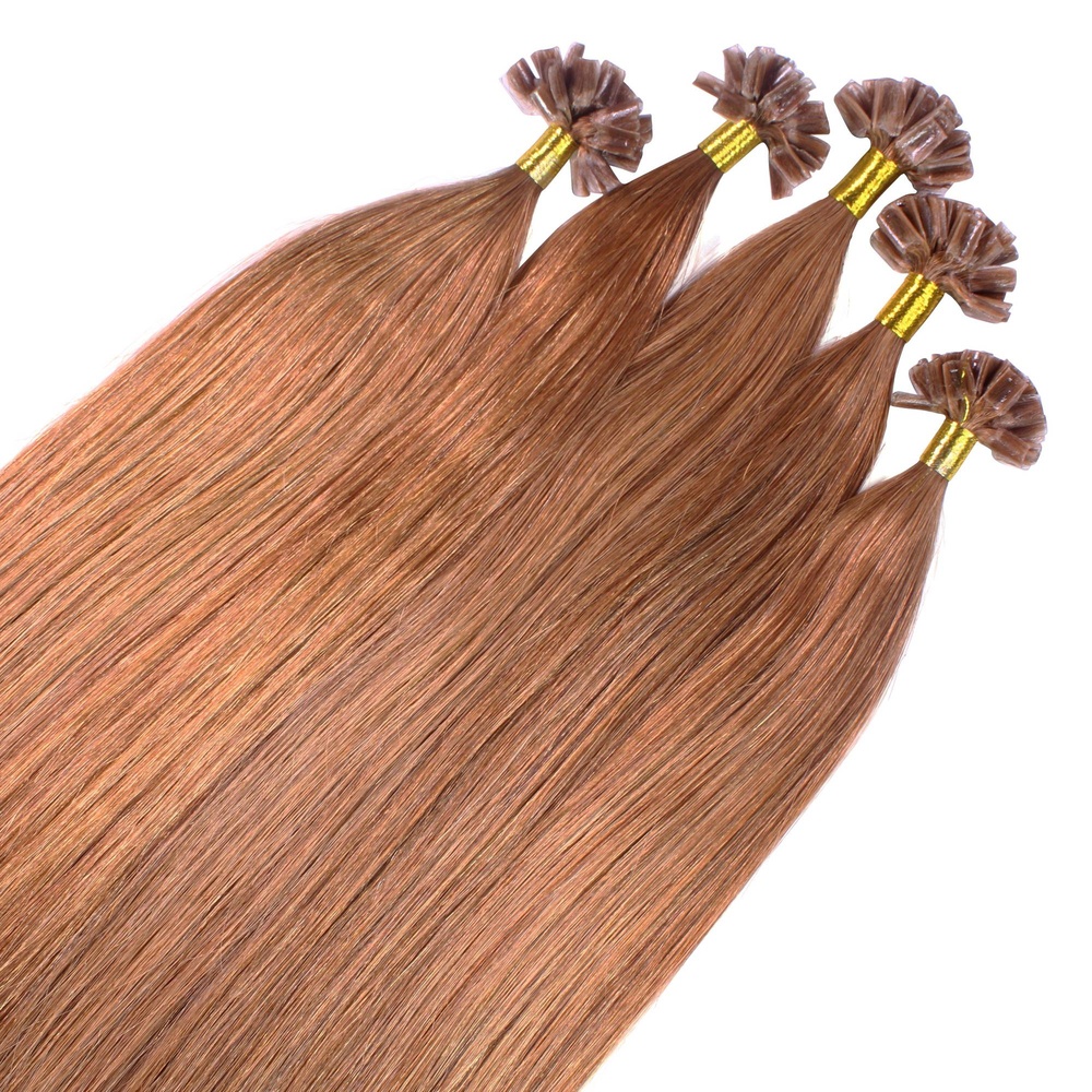 hair2heart Extensions à chaud Bonding Premium cheveux naturels #8 Marron clair 0.5g extensions