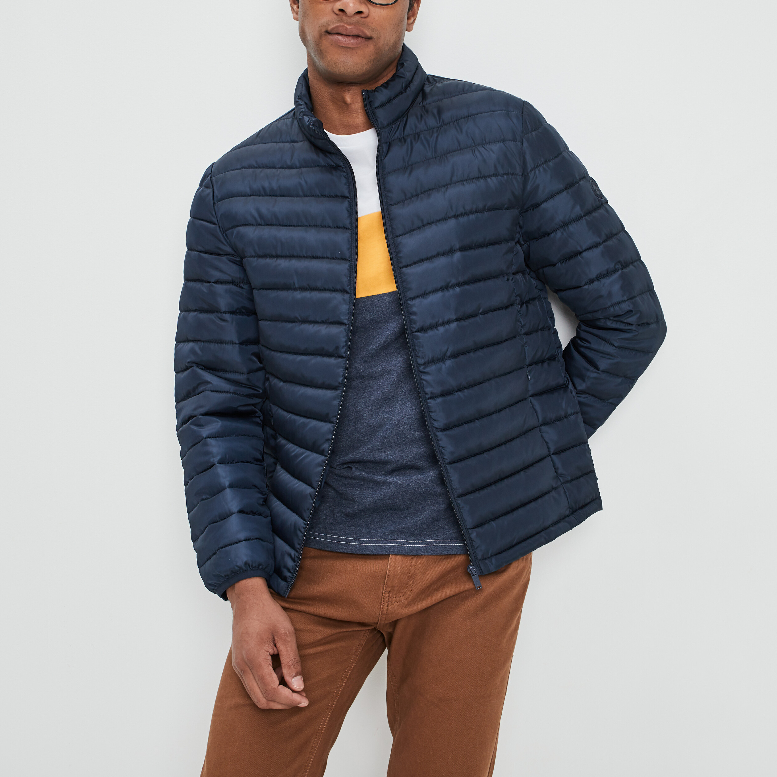 Doudoune droite Creeks bleu marine homme | La Halle