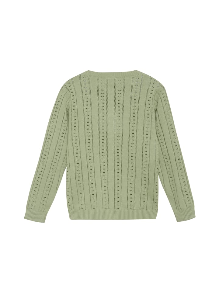 Minymo Strickjacke MIKnit Cardigan LS 123391KW lässiger Cardigan in Grün günstig kaufen