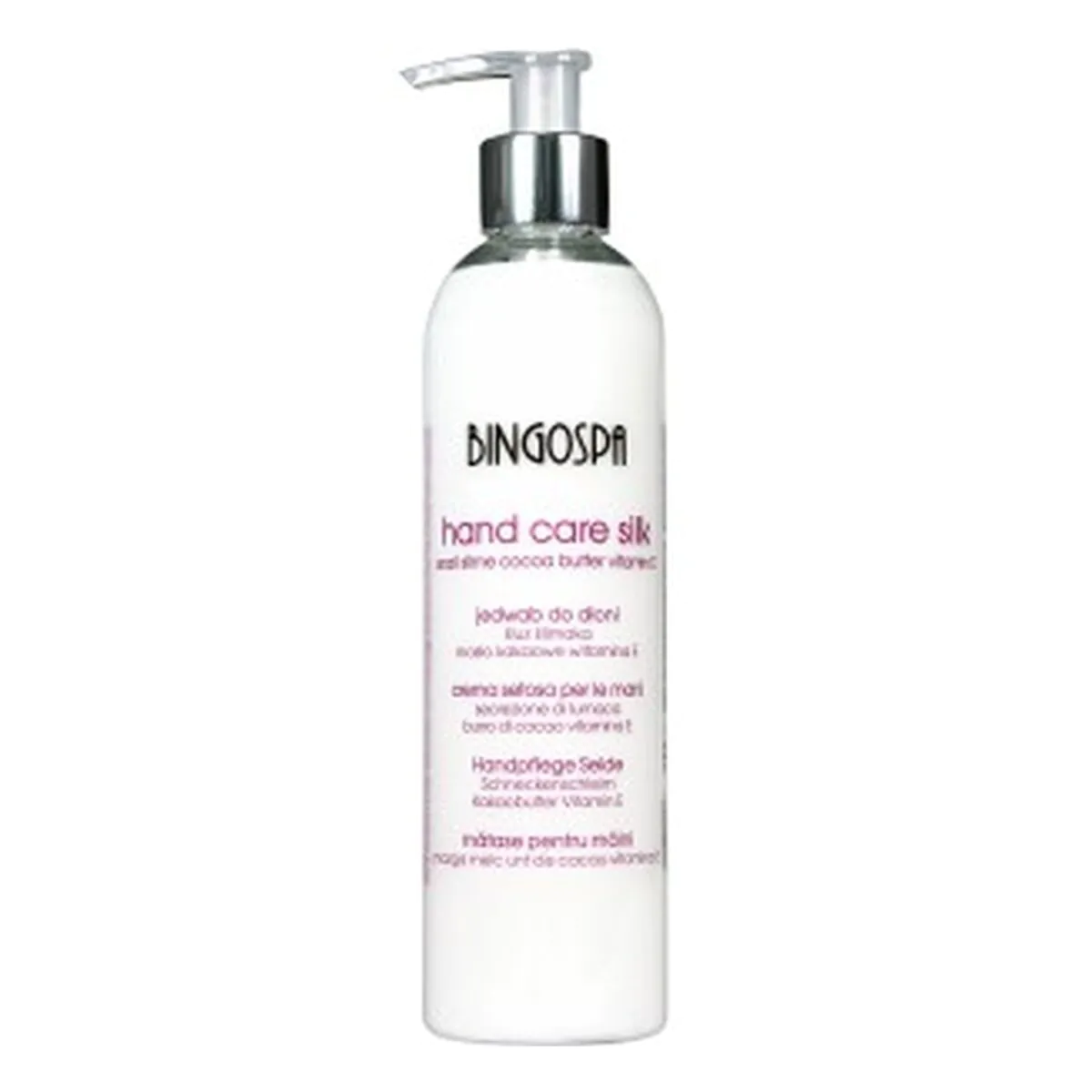 „Bingospa Silk“ rankų kremas su sraigių gleivėmis, kakavos sviestu ir vitaminu E