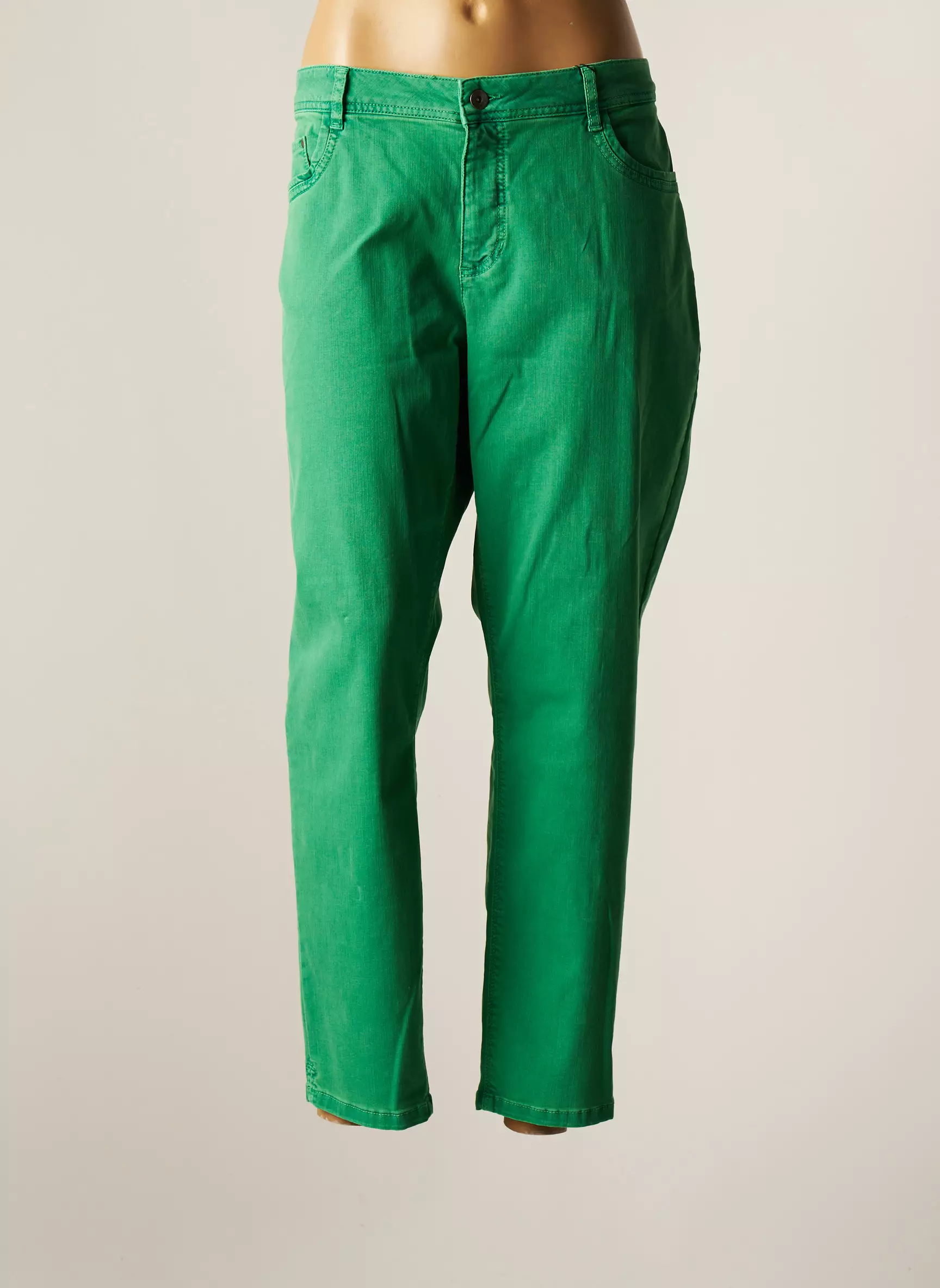 Jensen Pantalons Droits Femme couleur vert