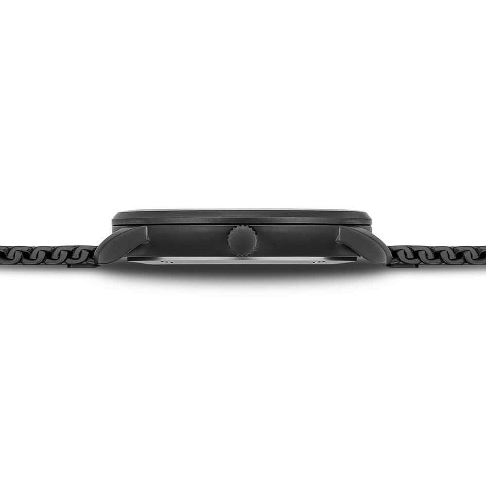 Sterzinger Montre à quartz Urbain en Noir Acier inoxydable en Noir Montre