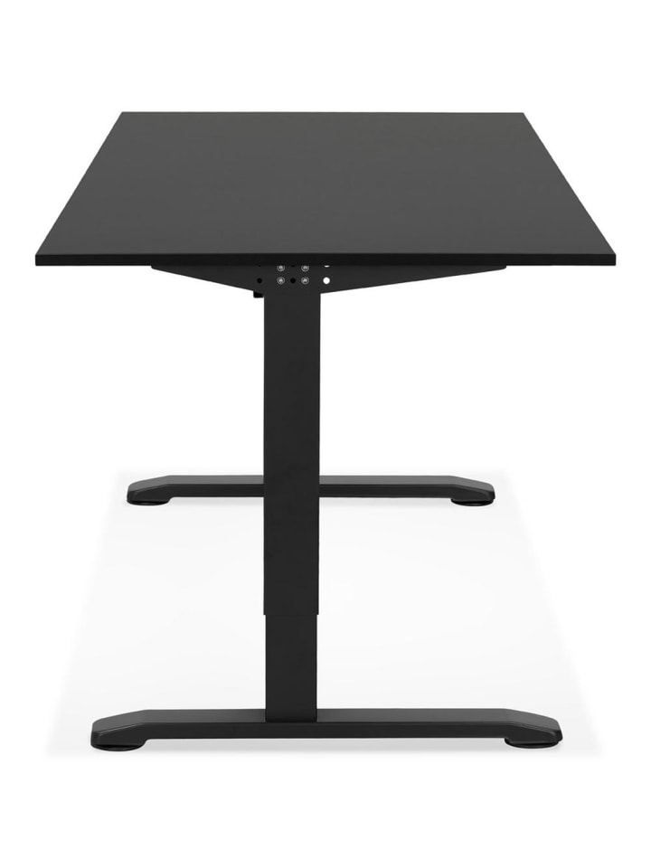 KADIMA DESIGN Schreibtisch höhenverstellbar 160x80 cm, ergonomisch Computertisch in Schwarz günstig kaufen