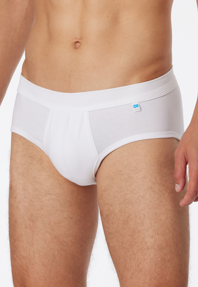 Sportslip mit Eingriff weiß - Long Life Cotton