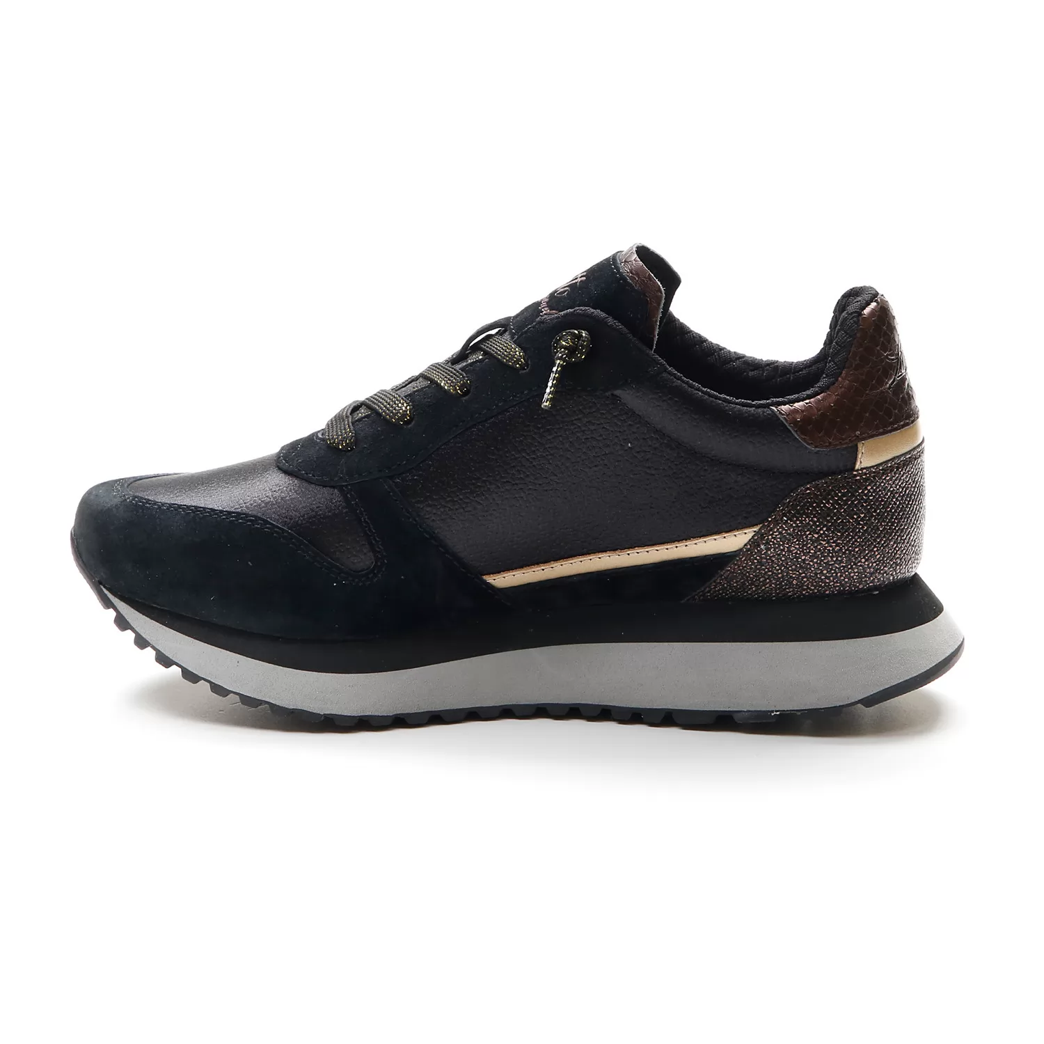TOKYO WEDGE BRONZE MED HELT SVART/METALLKOPPAR