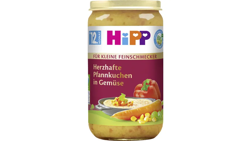 HiPP für kleine Feinschmecker: Herzhafte Pfannkuchen in Gemüse 250g 250 g