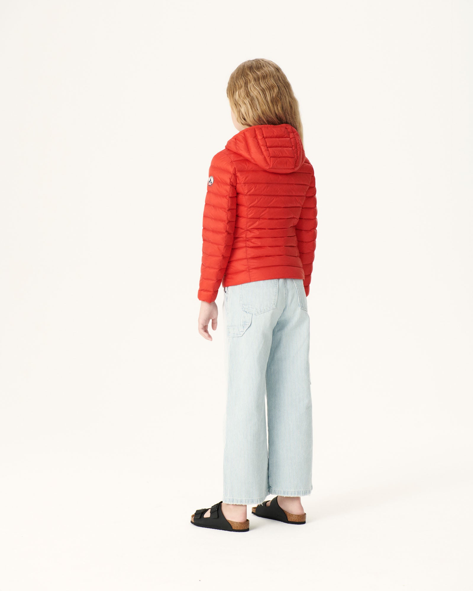 Doudoune légère à capuche enfant Rouge vif Carla