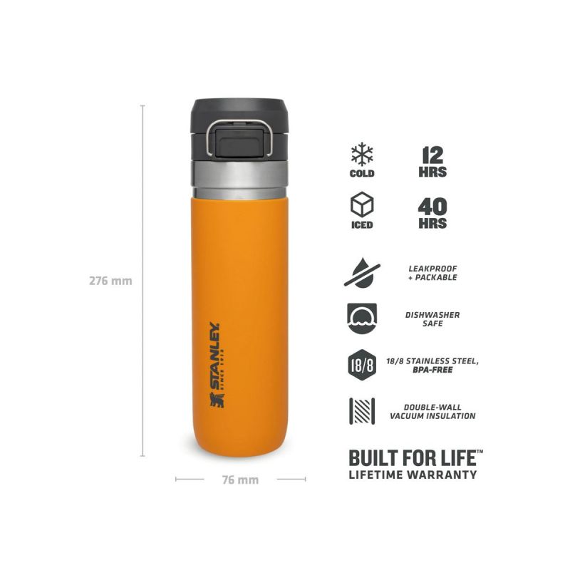 Thermoflasche Stanley, Go Quick Flip Wasserflasche 24oz \/ 700ml Saffron