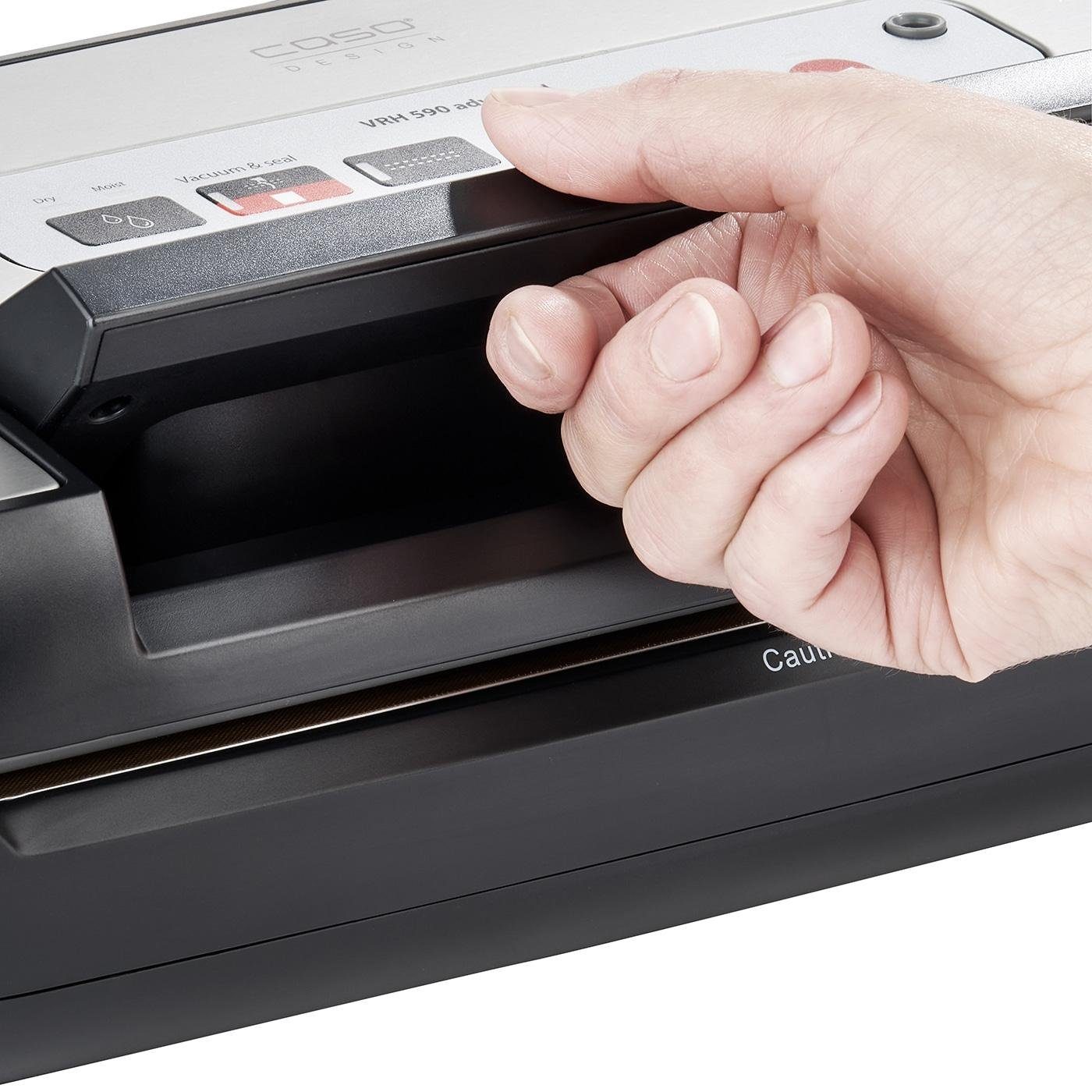 Caso Vakuumierer VRH 590 advanced, 110,00W, Multi-Zyklus, App-Steuerung, integriertes Rollenfach mit Cutter
