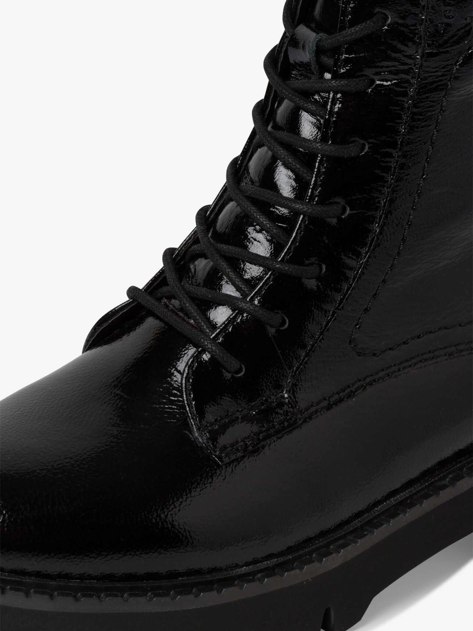 Bottine en cuir - noir