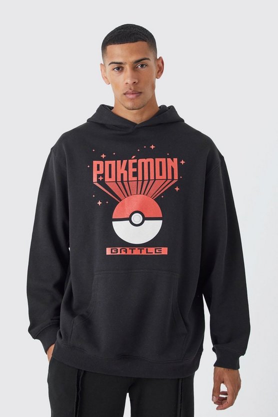 Oversize Hoodie mit lizenziertem Pokemon-Print
