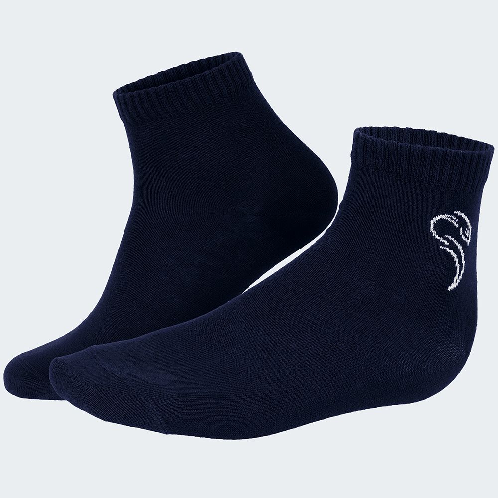 Black Snake 3-Pack Blue Pure Comfort Quarter Sneakersocken