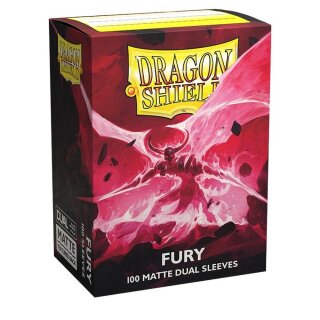 Dragon Shield Dual Matte Sleeves - Fury 'Alaric, Crimson King' (100)