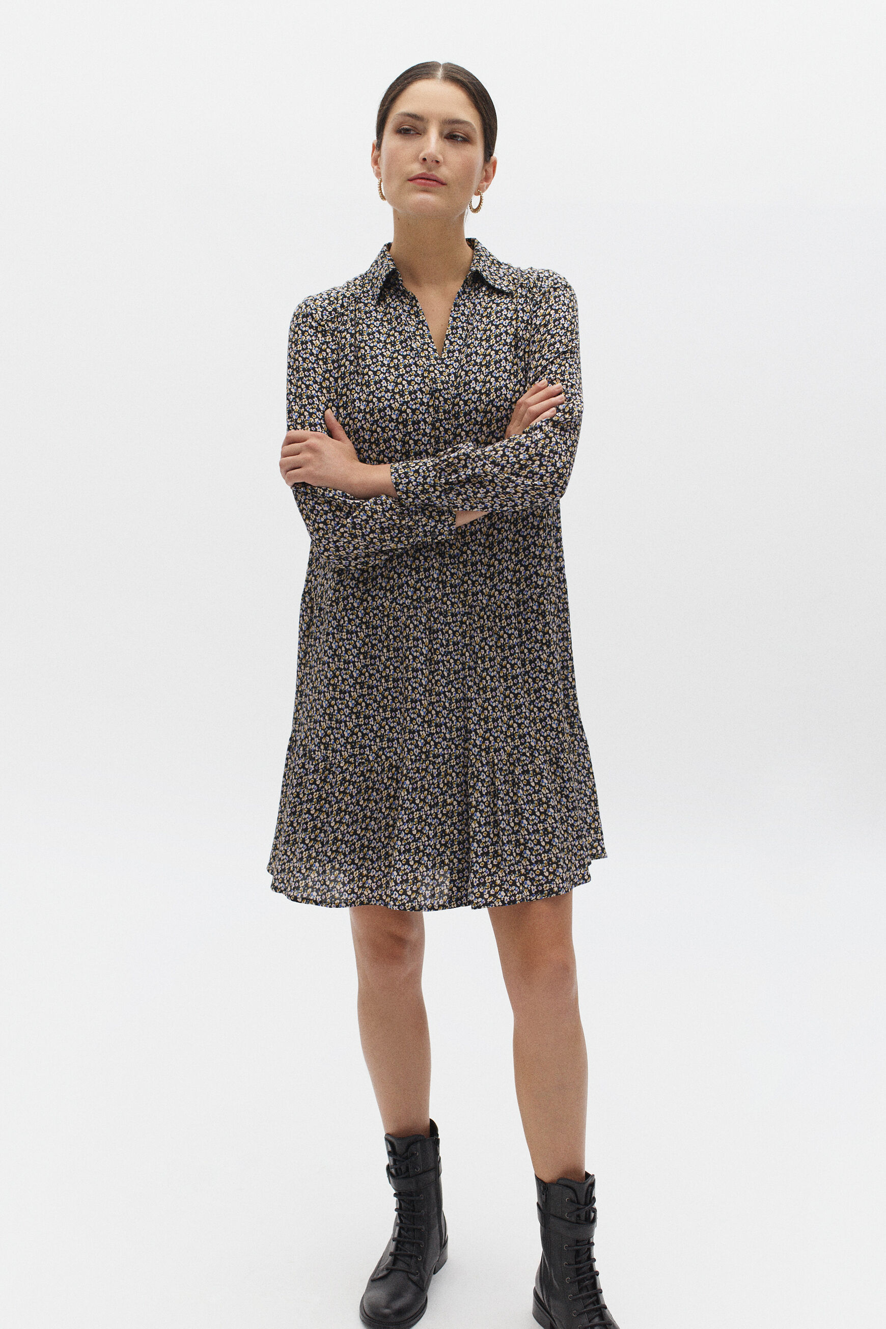 robe romy noir femme