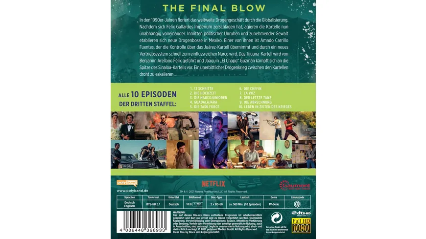 NARCOS: MEXICO - Staffel 3  [3 BRs]