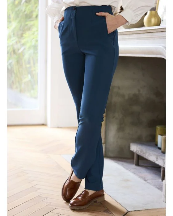 Pantalon effet ventre plat