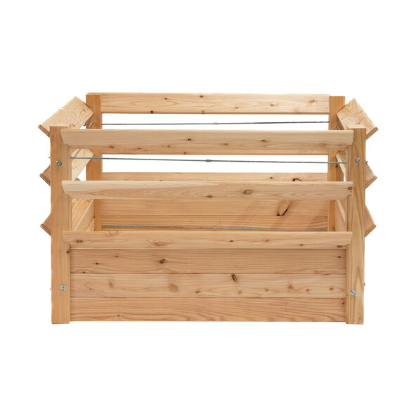 Lärchenholz-Hochbeet Premium XXL Natur, 125 x 91 x 73 cm