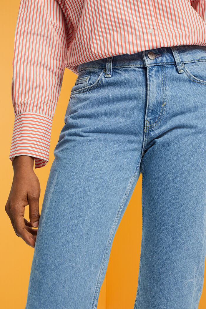 Gemusterte verkürzte Jeans, 100 % Baumwolle