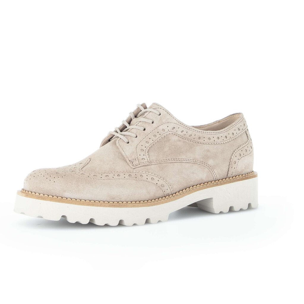 Gabor fashion Schnürschuh beige
