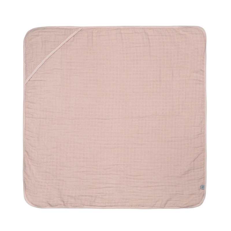 Cape de bain en mousseline rose poudré Lässig