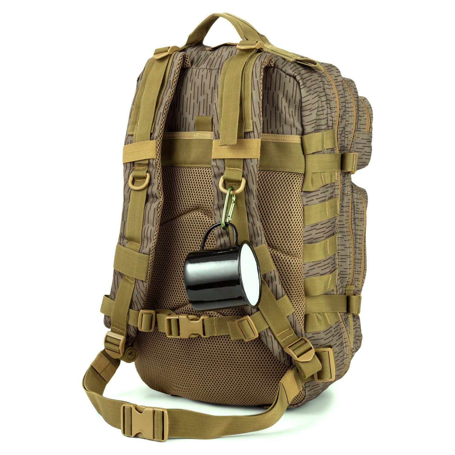 BLITZER Wanderrucksack Militär Rucksack Assault 30L oder 50L Einsatzrucksack, Nylon 900D