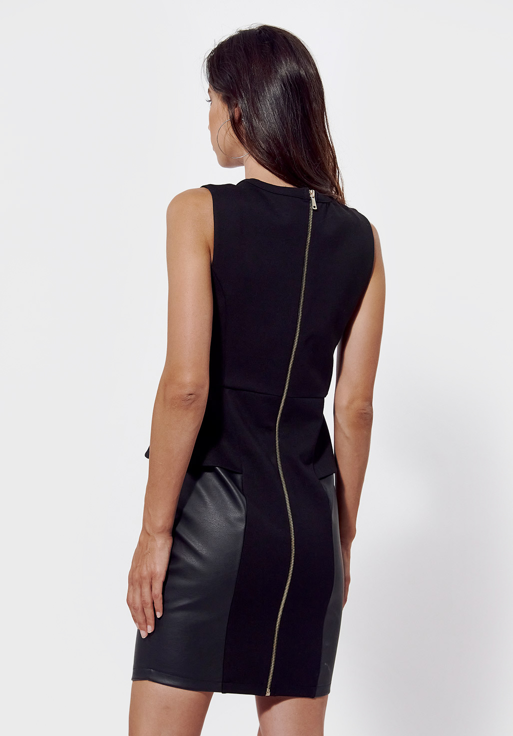 LOPA  Robe cintrée noire Femme