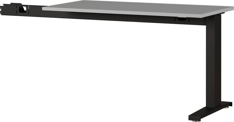Germania Schreibtisch-Erweiterung 4241-581 Hellgrau, Schwarz 1130 mm (B) x 600 mm (T) x 870 mm (H)