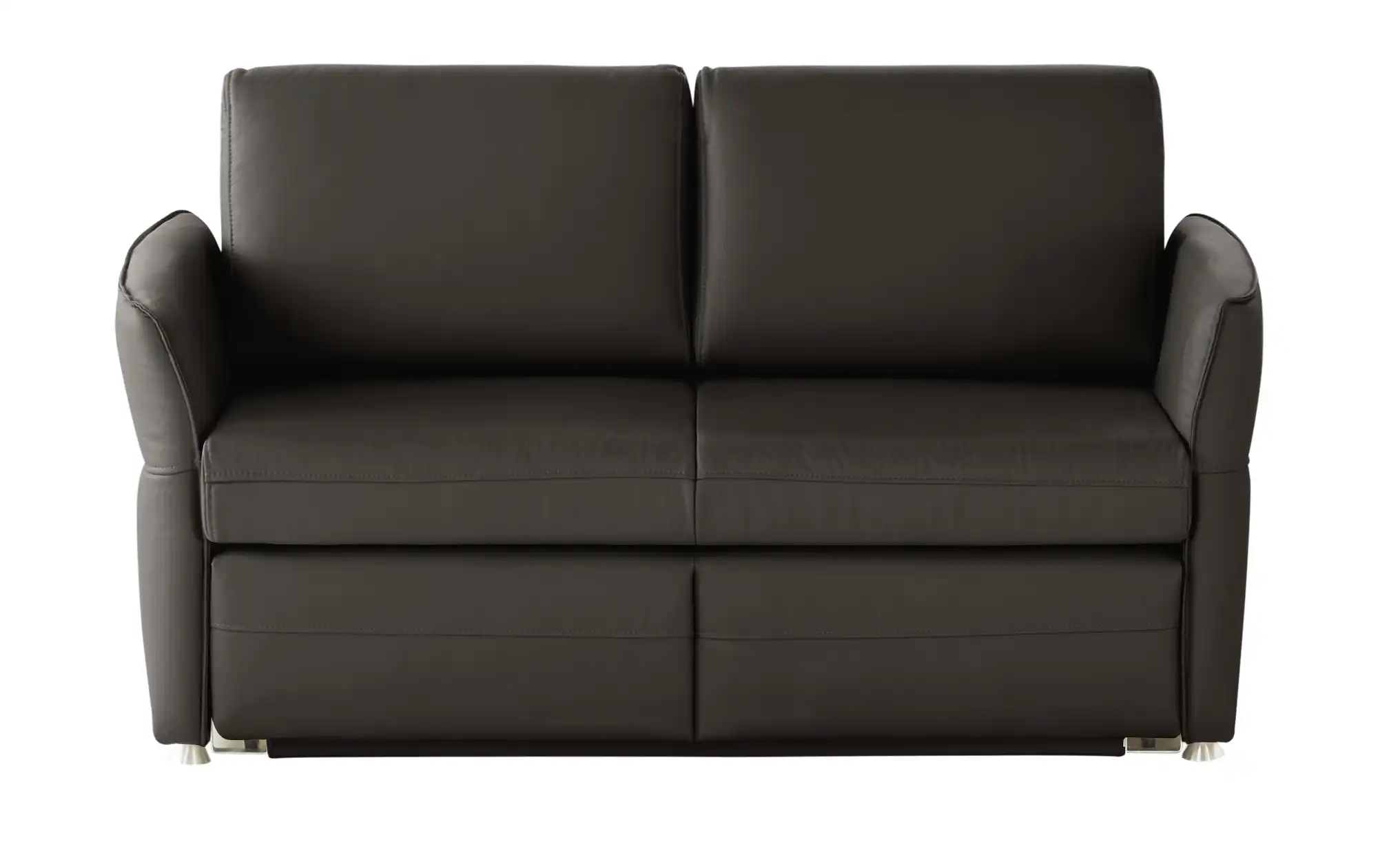 Schlafsofa mit Sitz- und Rückenbezug aus Echtleder
