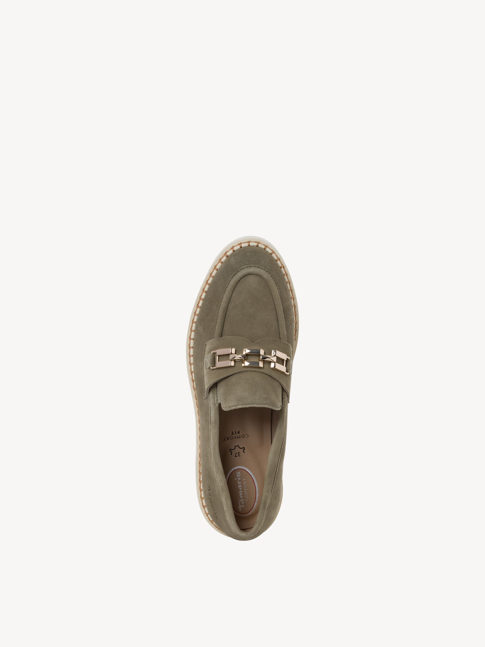 Slipper en cuir - vert