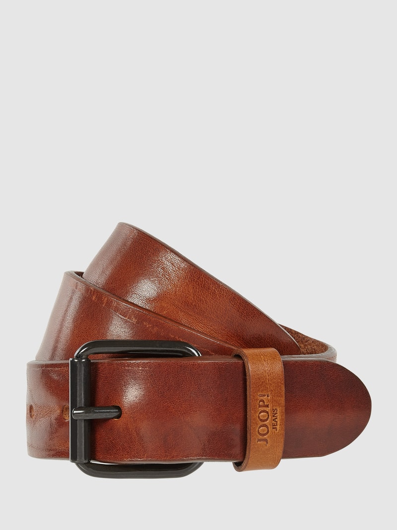 Gürtel aus Leder in cognac