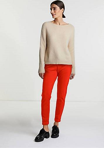 Rich & Royal Damen Strickpullover COZY CREW NECK mit Alpaka