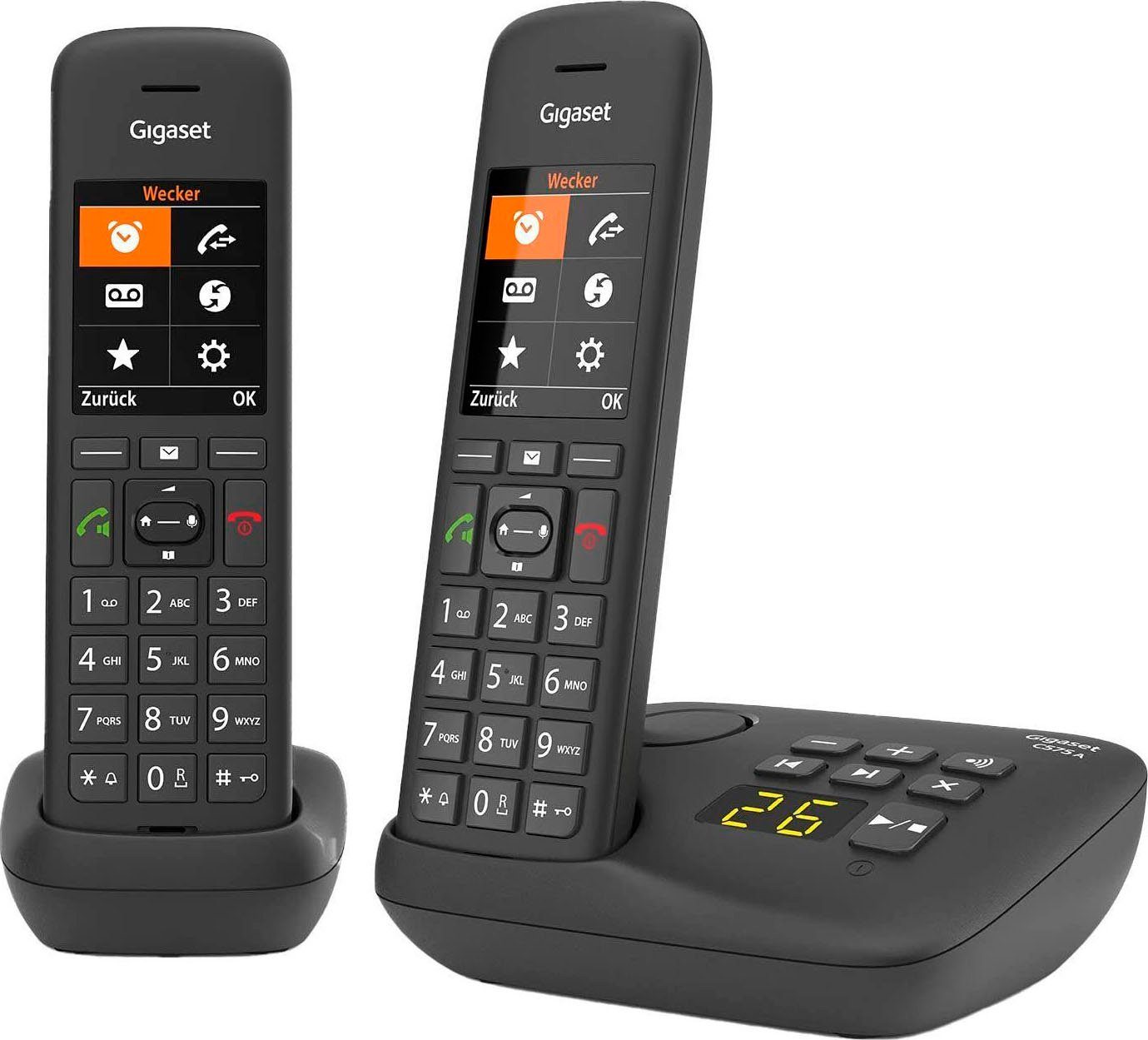 Gigaset C575A Duo Schnurloses DECT-Telefon (Mobilteile: 2)