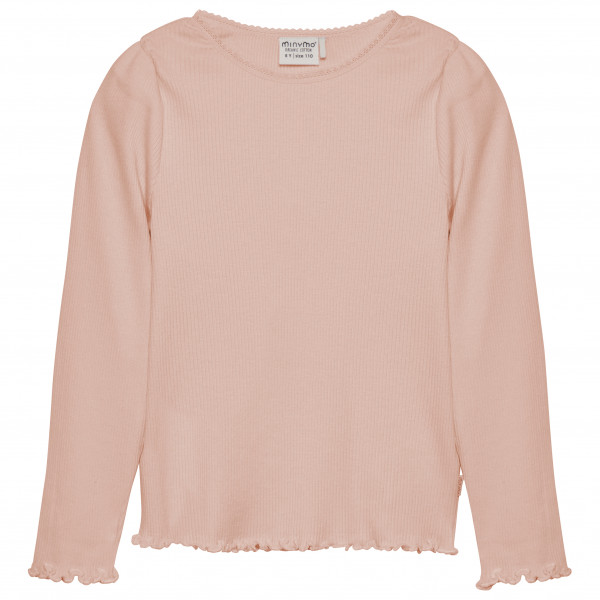 Minymo - Girl's T-Shirt L/S Rib - Longsleeve