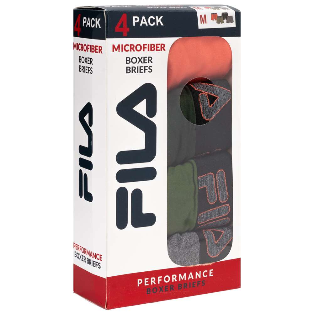 FILA Herren Boxershorts 4er-Pack FM412BXPB7-021