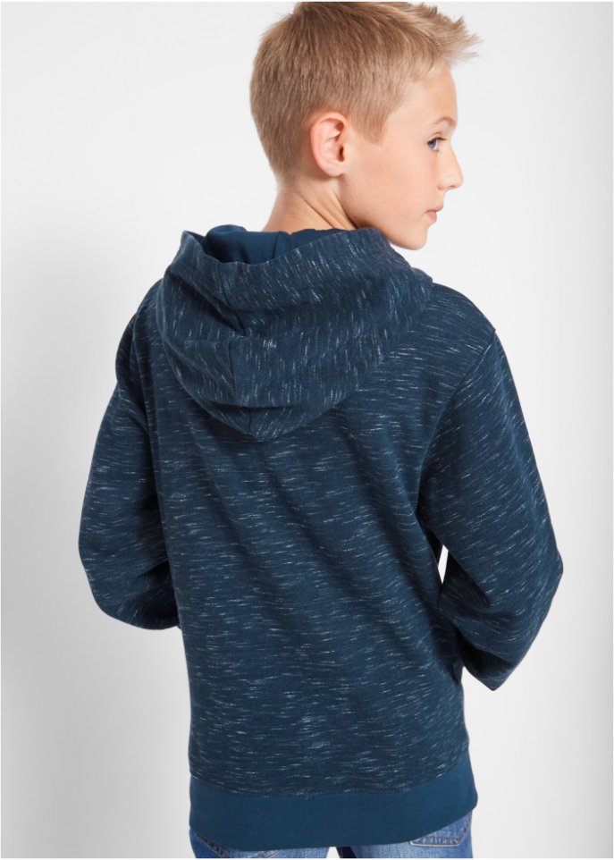Jungen Kapuzensweatshirt, meliert