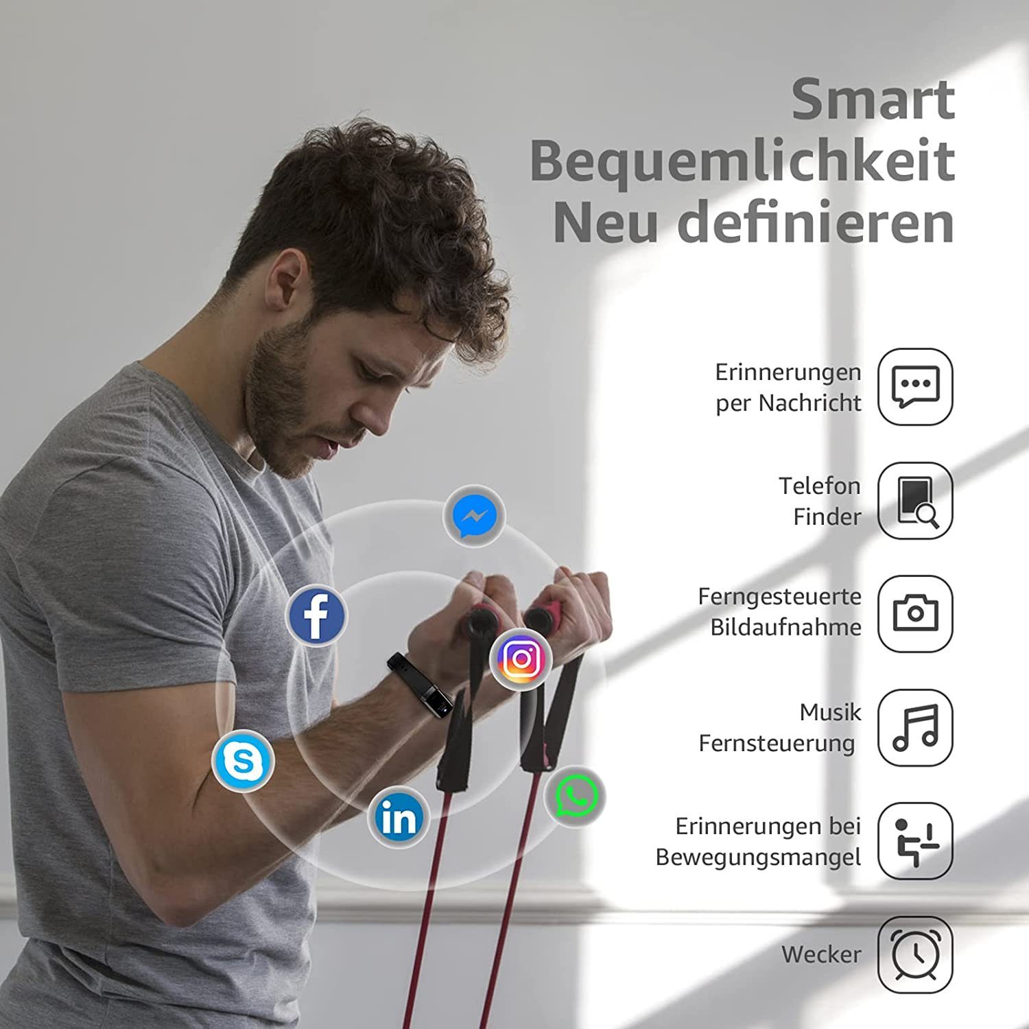 Mutoy Smartwatch, Fitness Tracker Uhr mit Anruffunktion für Damen Herren Smartwatch 5 ATM IP68 Wasserdicht Fitness Tracker mit Schrittzähler Pulsuhr Blutdruck Messgerät für Android iOS, Schlaf-Monitor, Activity Tracker, SpO2, Kalorien-Tracker,Schritt