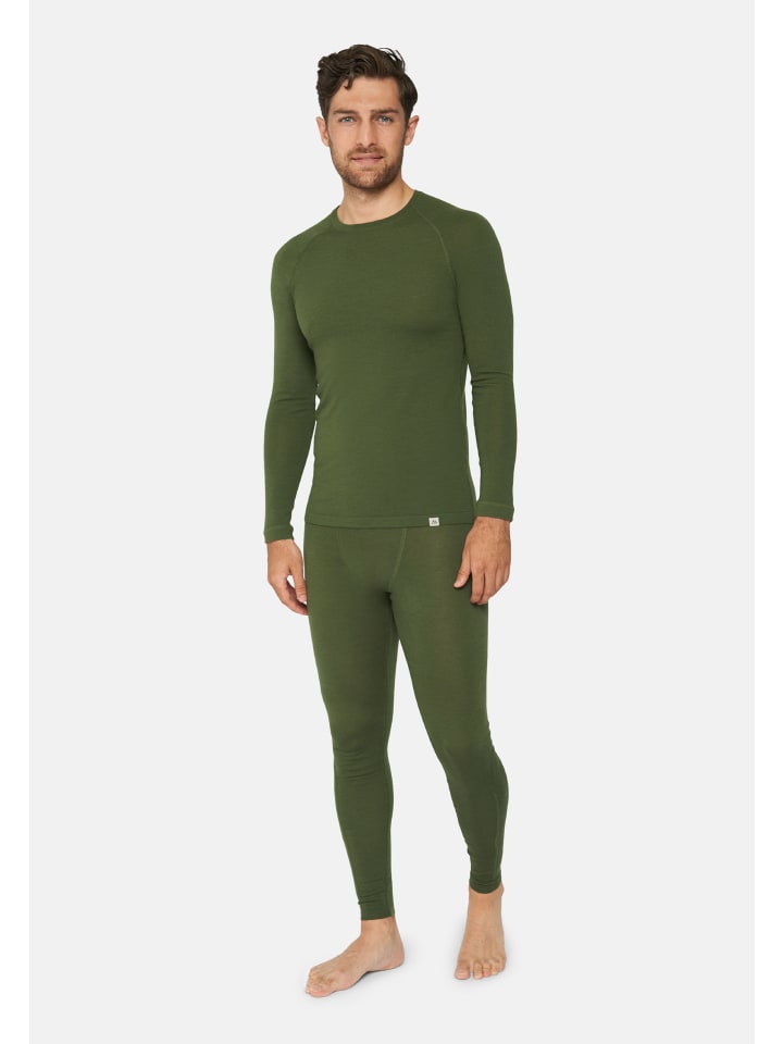 DANISH ENDURANCE Baselayer-Set Merino Baselayer in green günstig kaufen