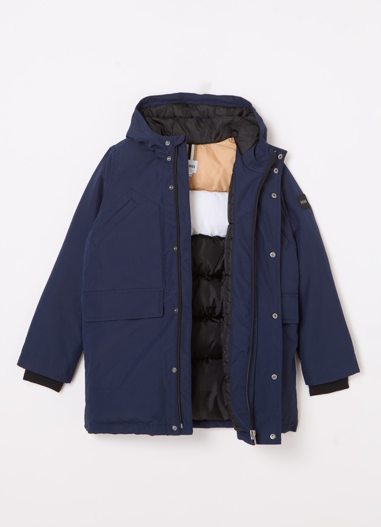 Parka izolată HUGO BOSS cu glugă