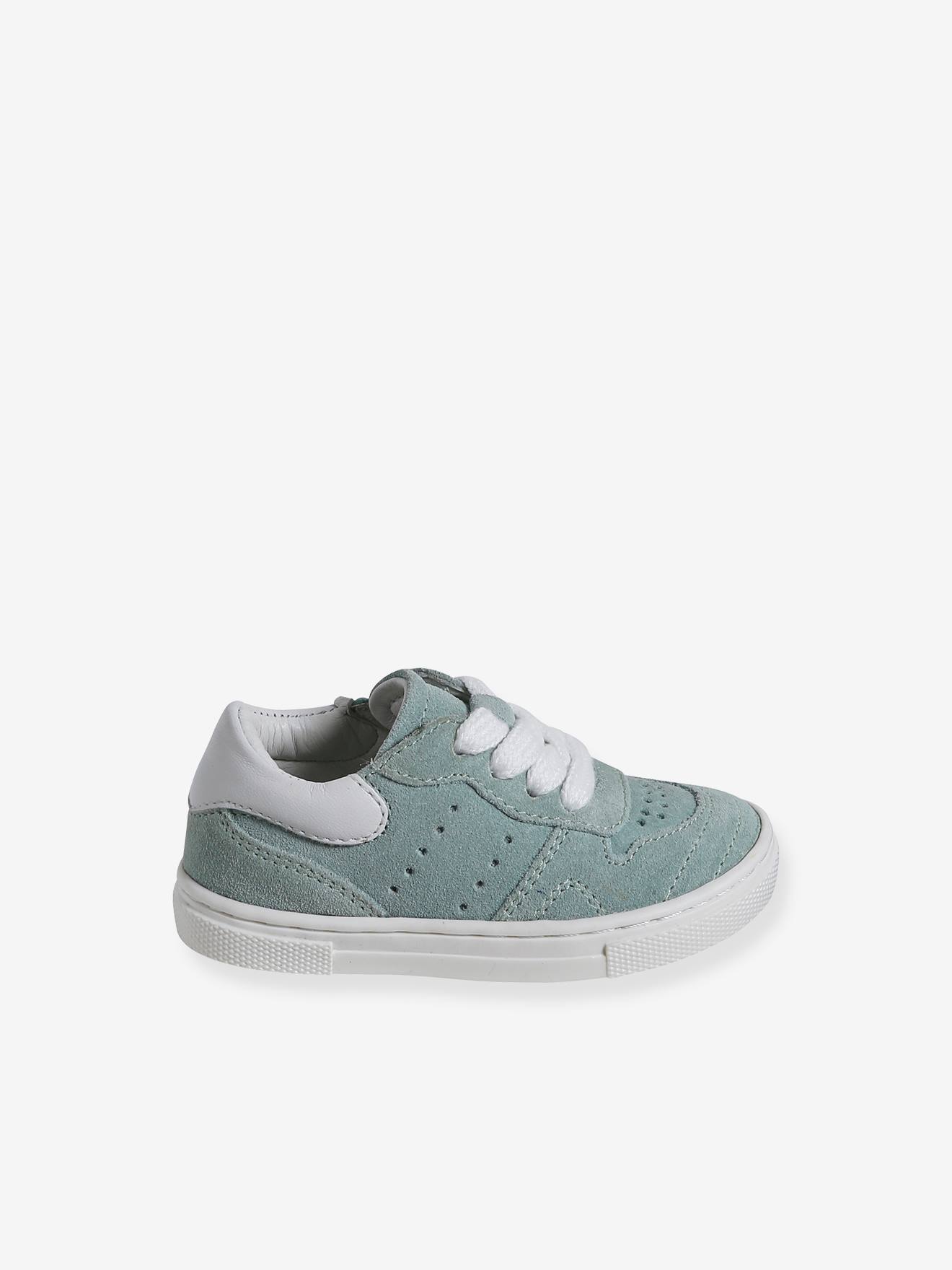 Vertbaudet Baby Sneakers mit Reißverschluss - türkis