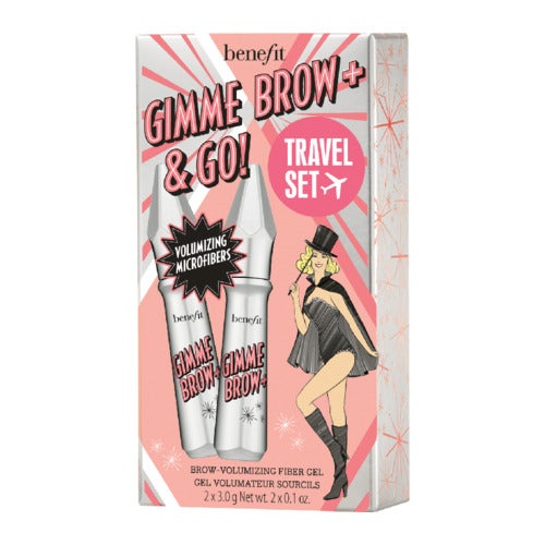 Benefit Gimme Brow+ & Go Brow Volumizing Fiber Gel Set 3 Nøytral Lys Brun 6 gram