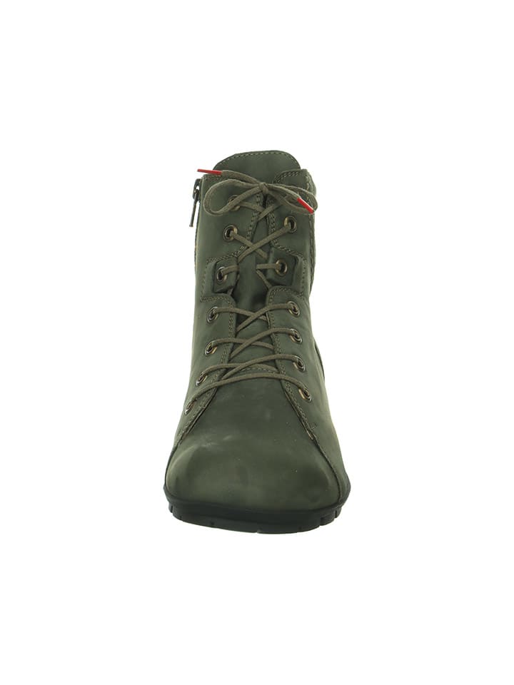 Think! Leder-Boots in Khaki günstig kaufen