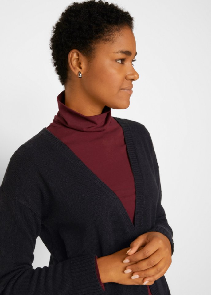 Basic Strickjacke