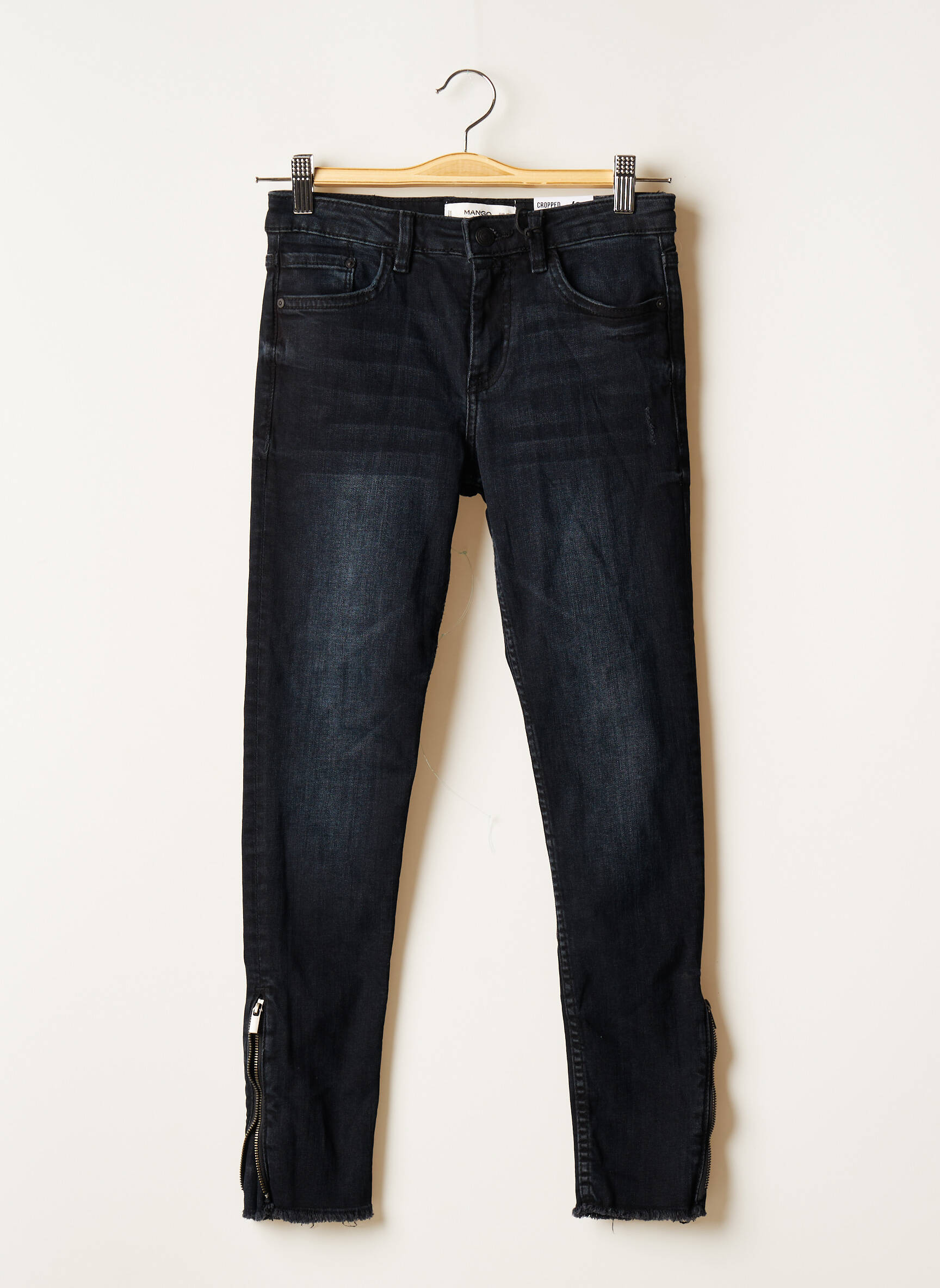 Mango Jeans Skinny Femme couleur bleu