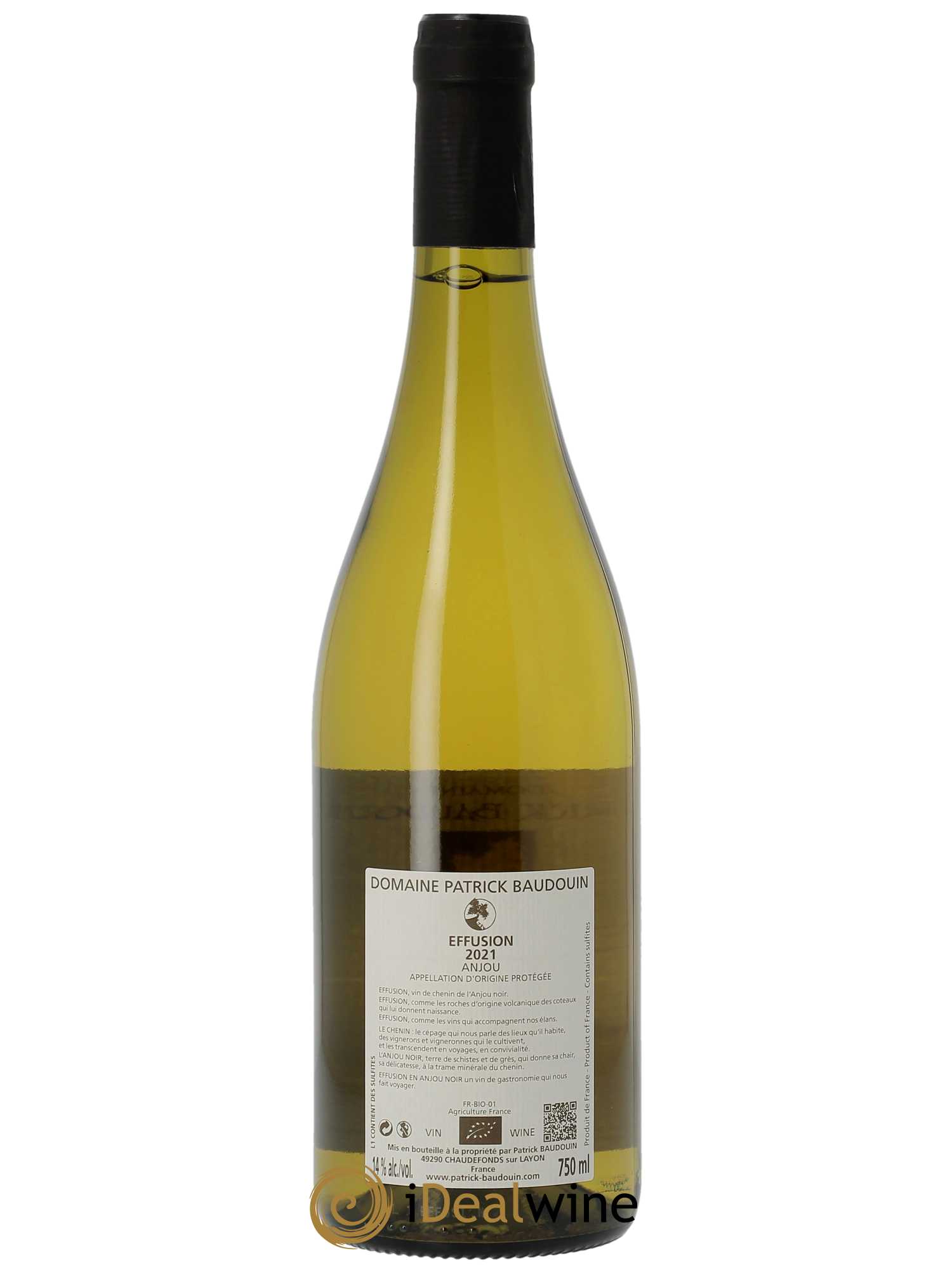 Anjou Effusion Patrick Baudouin  2021 - Lot de 1 Bouteille