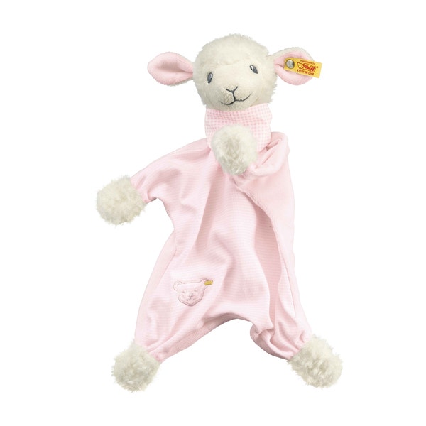 Träum-süß-Lamm Schmusetuch, 30 cm, rosa
